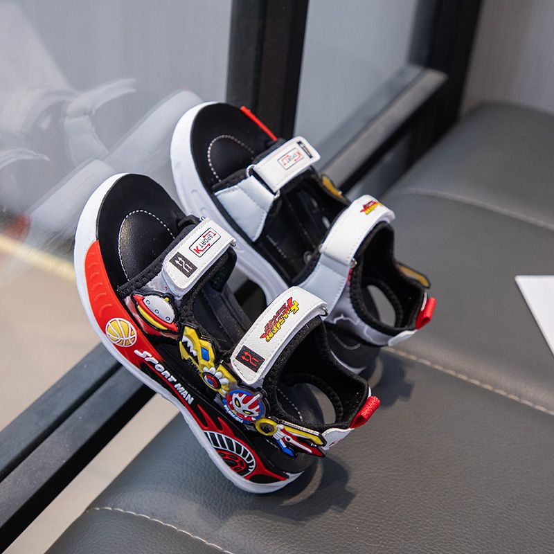Boys' Soft soles beach Summer 2024 new ins children's shoes cartoon non-slip sports sandals_voghion.com