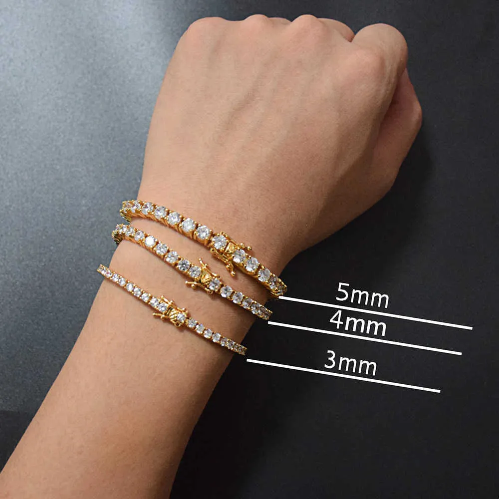 Cubic Zirconia Tennis Bracelet Gold Plated Bangle For Women_voghion.com
