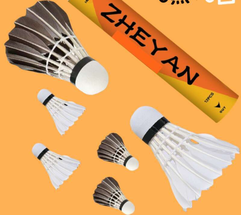 [Peste 3500 de persoane într-o săptămână] Zhejiang Yannai joacă badminton, 12 seturi de capete de minge din spumă + bucăți de pene de rață de înaltă calitate pentru..._voghion.com