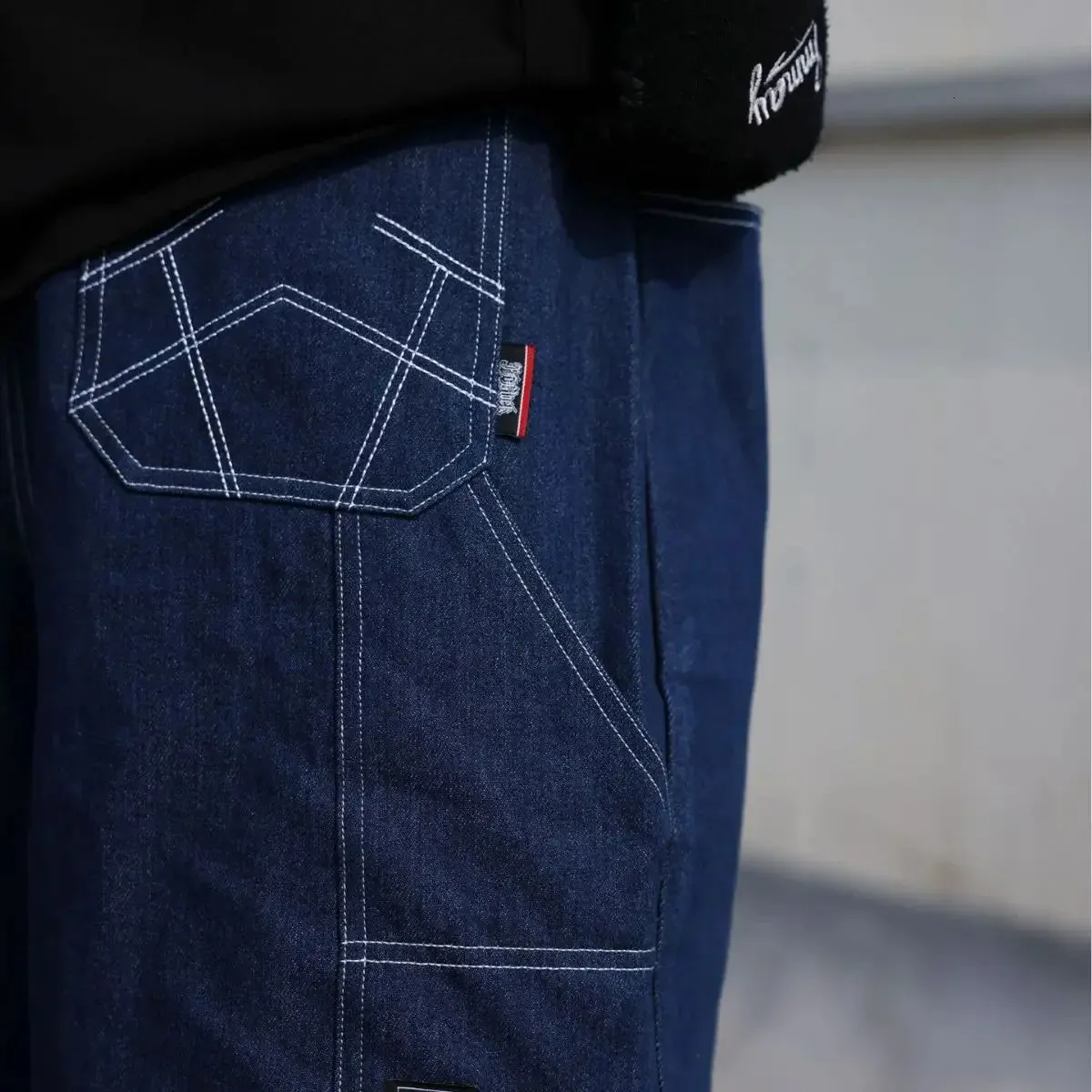Büyük Boy Jorts Yazlık Kot Erkek Geniş Paça Bol Y2K Kot Şort 250118_voghion.com