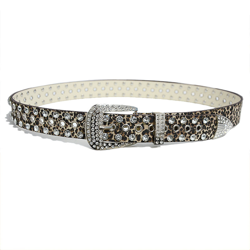 Breiter Strassgürtel Für Damen Modische Kristall Taillenkette_voghion.com