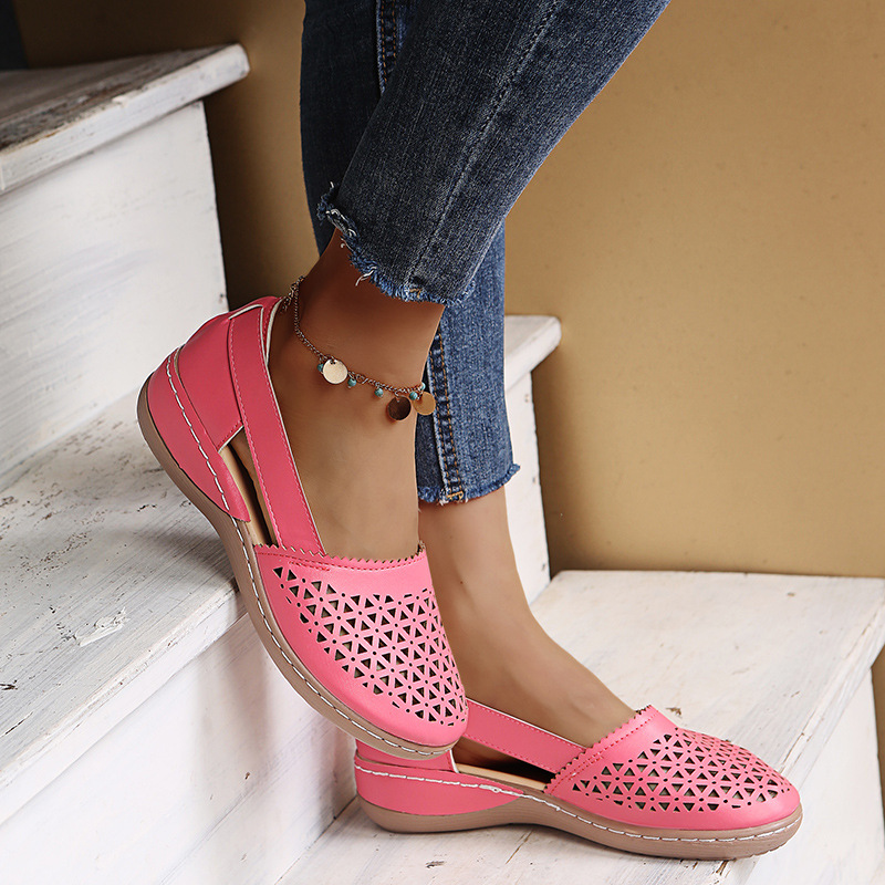 Modische, lässige, perforierte Schuhe für Damen_voghion.com