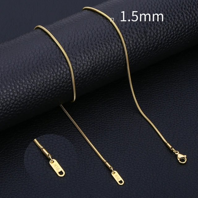 Ready Stock HIYEE Stainlss Stl Snak Chain Ncklac Chains DIY for Womn Jwlry Making Findings Pndants Lobstr Clasps_voghion.com