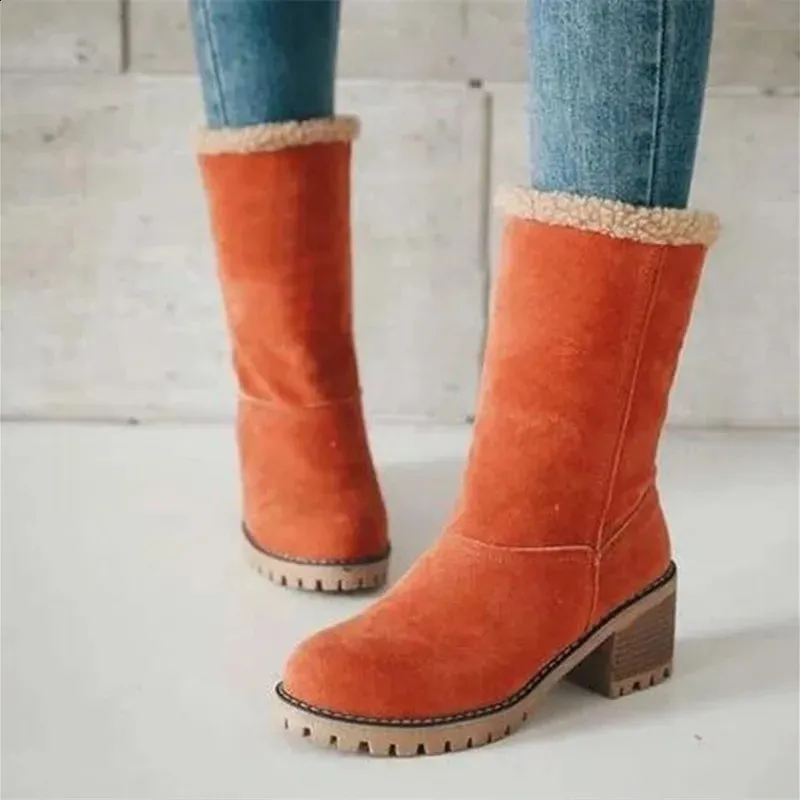 Wasserdichte Damen Schneestiefel Mit Warmfutter Für Den Winter_voghion.com