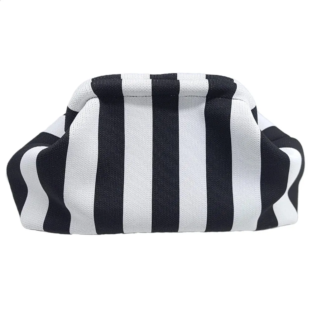 Summerstrand fir Fraen Gewieft Häkelhandtaschen Portemonnaien Stricken Dumpg Clutch Rüsched Séiss Wollek Casual Faarfblock Täsch_voghion.com