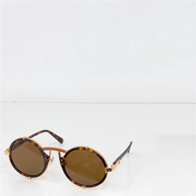 Round Sunglasses Men Acetate Metal Frame Uv Protection_voghion.com