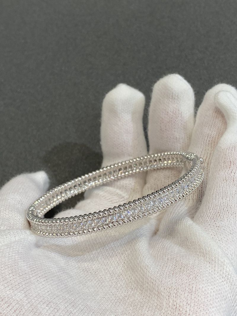 Braccialetto V Gold Narrow Version Ball Full Dia Fashion Donna High End_voghion.com