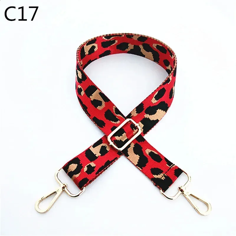 3.8cm Leopard Print Narrow Shoulder Strap Adjustable Womens Belts Replacement Bag Accessories 240805_voghion.com
