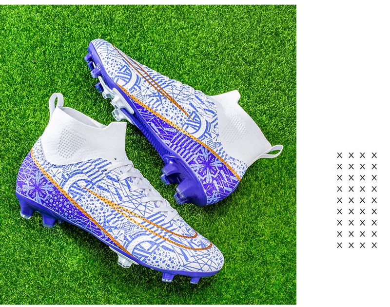 High-Top-verschleißfeste AG Langstapel-Fußballschuhe, TF gebrochene Nägel Kunstrasen Trainings- und Wettkampfschuhe für_voghion.com