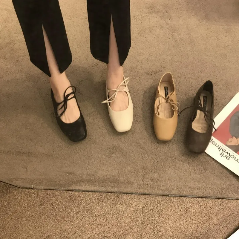 Dress Bailamos Casual Flats Comfortable Soft Boat Loafers Ballerina Shallow Round Toe Ballet Flat Shoes Women Slip On_voghion.com