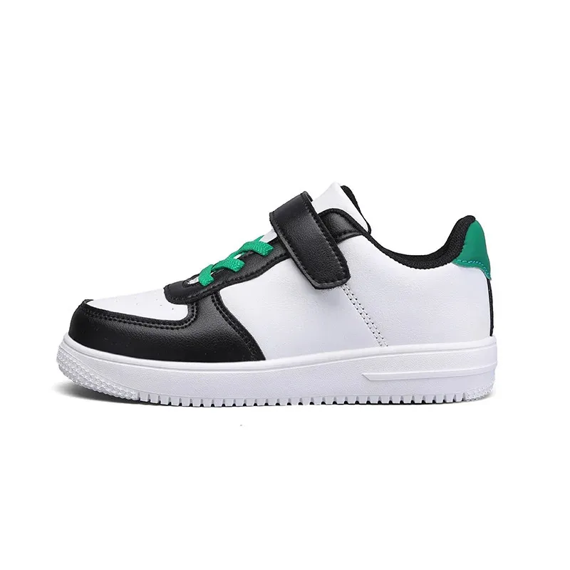 Black boys 6 to 12 years old 2024 new school leather childrens casual sports shoes 240627_desvips.com