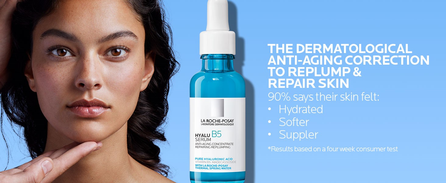 La Roche-Posay Hyalu B5 Pure Hyaluronic Acid szérum ránctalanító, öregedésgátló és finom vonalak elleni arc esszencia érzékeny bőrön is biztonságos_voghion.com