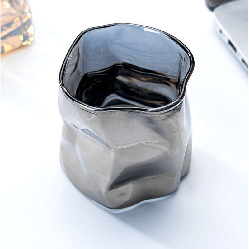 viski Vesi Origami Twist Glass, Juice Milk Beverage Glass_voghion.com