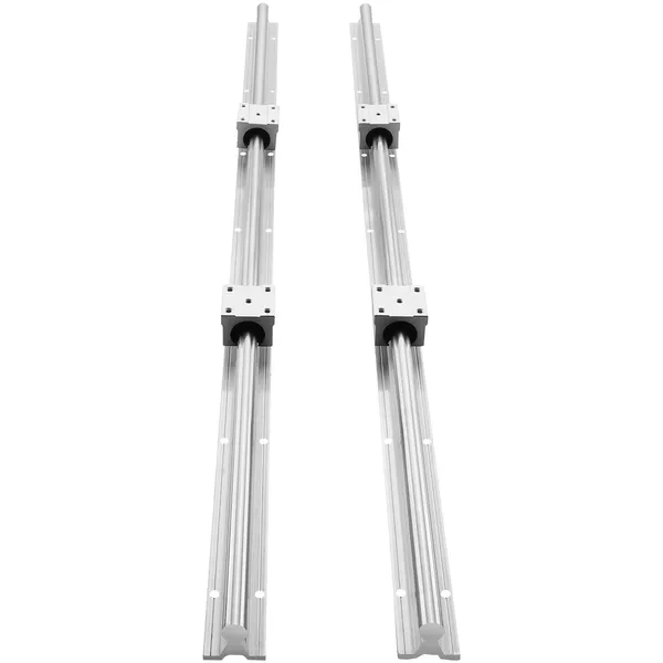 Ensemble de rails de guidage linéaires, 2 rails de guidage SBR16 de 1000 mm (39,4 po) et 4 blocs de glissement SBR16UU, SBR16 1000 mm, linéaire_voghion.com