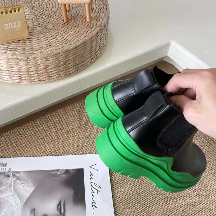 Stivali da pioggia da donna, alla moda, antiscivolo, con plateau, in vera pelle, con cristalli, da esterno, alla caviglia, invernali, autunnali_voghion.com