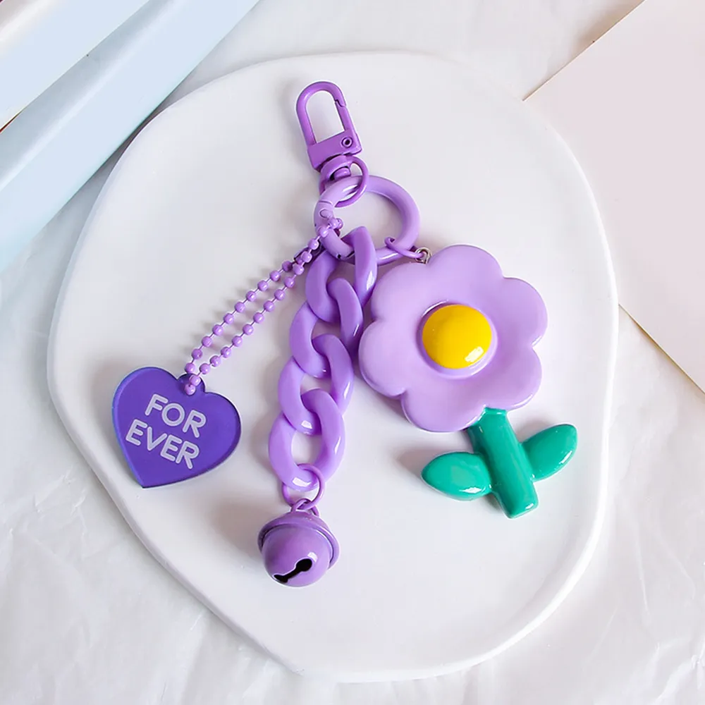 Portachiavi con ciondolo a forma di fiore in resina INS, grazioso ciondolo a forma di fiori, per zaino da ragazza, custodia protettiva per cuffie_voghion.com
