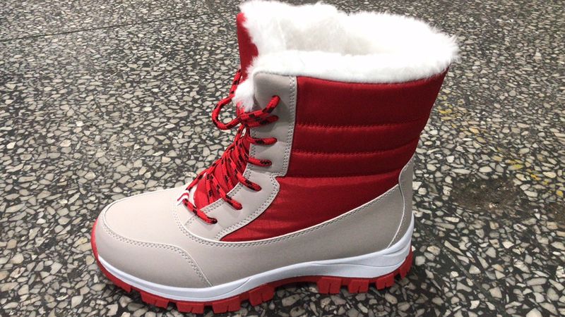 Stivali da neve caldi e spessi alla moda invernale 2024 da donna, scarpe in cotone_voghion.com