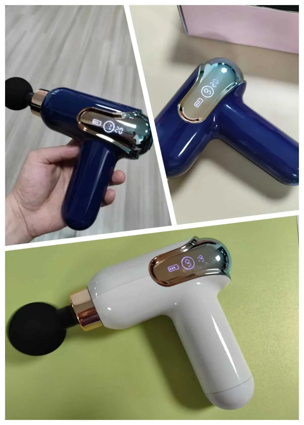 Compact massagepistool - Draagbare spierverlichting_voghion.com