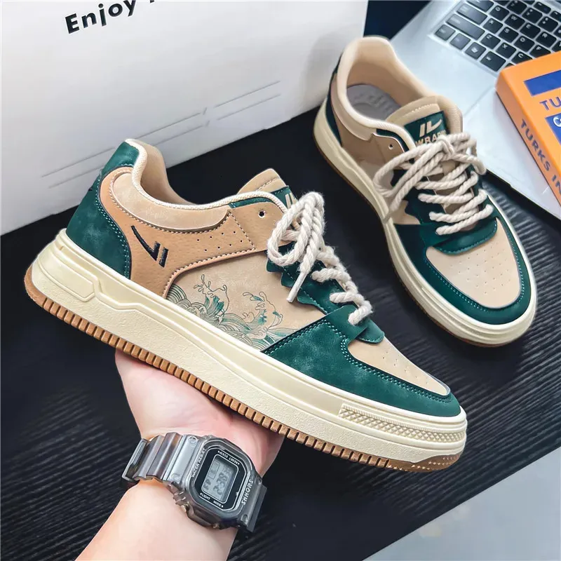 Original Mens Tennis Fashion Casual Men Gym Footwear Platform Cozy Skate Shoes In 250310_voghion.com