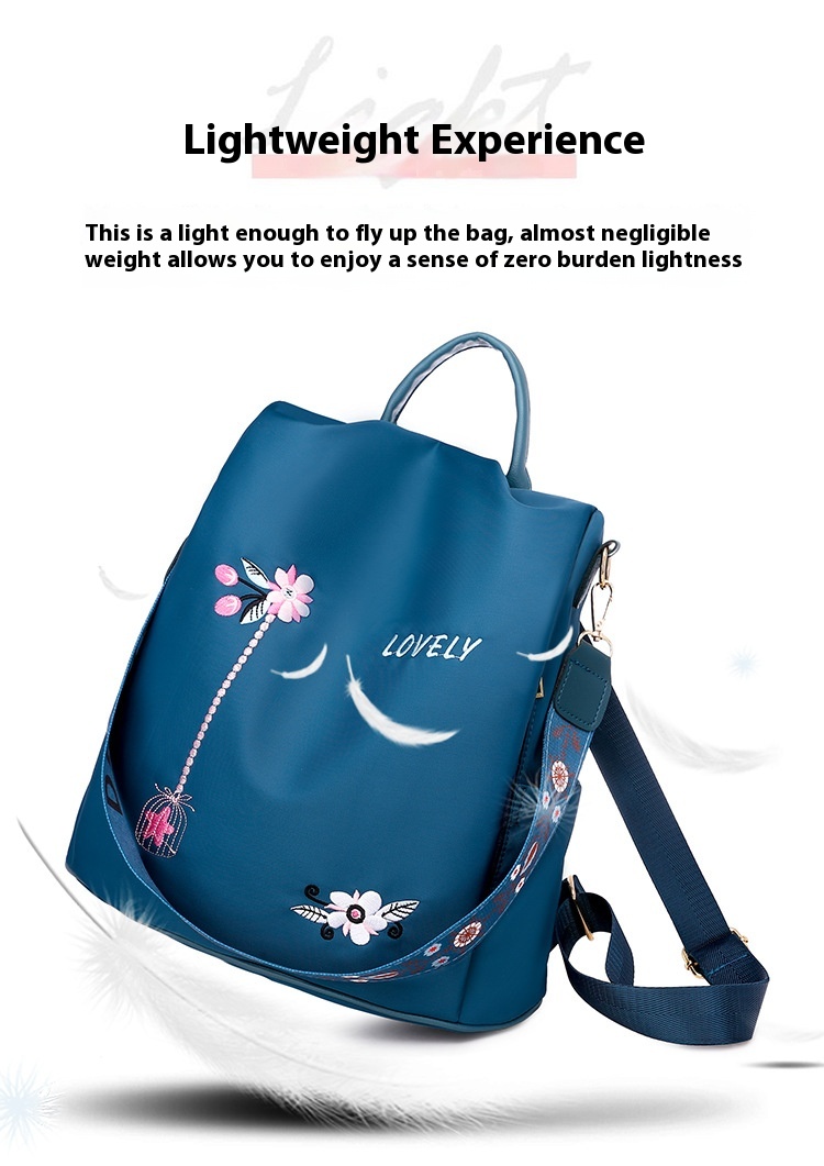 2024 New Oxford Cloth Small Backpack For Women Korean Version Anti-theft Lightweight Single Shoulder Dual-purpose Student Backpack_voghion.com