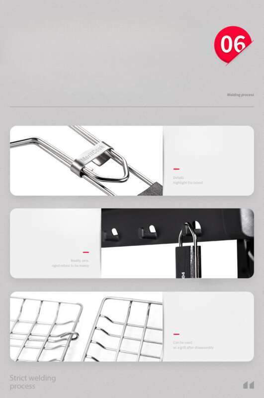 【 94 % positive Bewertungsrate 】 Fire Shepherd 304 Edelstahl Grillfisch-Clipnetz, Grillroste, Schienen, Barbecue_voghion.com