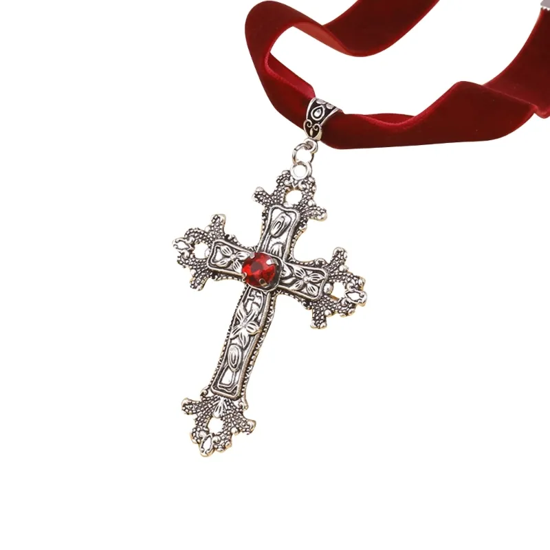Collane con ciondolo Vintage Veets Choker Gioielli gotici Collana con colletto regolabile Regalo di compleanno_voghion.com