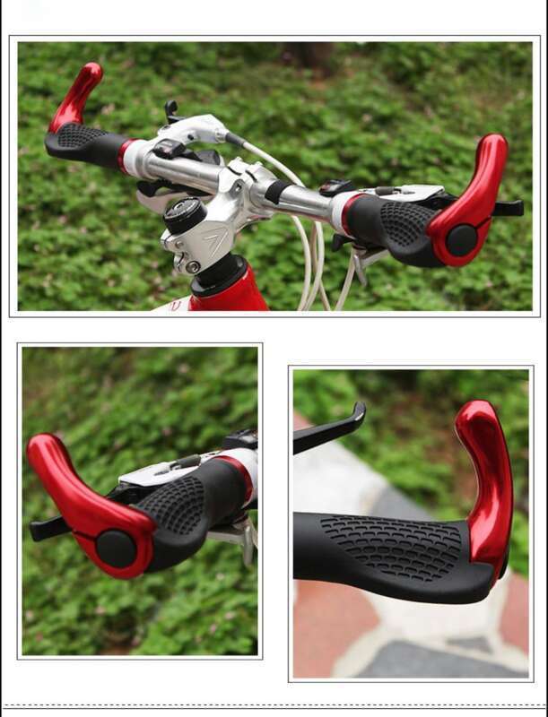 【 90% Positive Review Rate 】 Bicycle Mountain Bike Dead Fly Aluminum Alloy Lock Rubber Anti Slip Handlebar Cover Riding_voghion.com