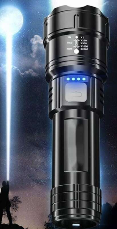 【 Raccolto da 1339 persone 】 Torcia elettrica potente P900 delle forze speciali, portatile, ultra luminosa, zoom per esterni, ernia_voghion.com