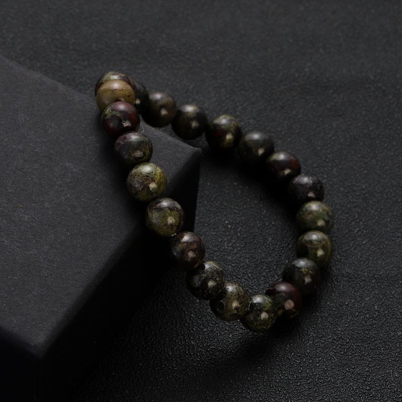 Neu Stein Jade Perlen Perlen Bunte Natürliche Chalcedon Achat Armband_voghion.com