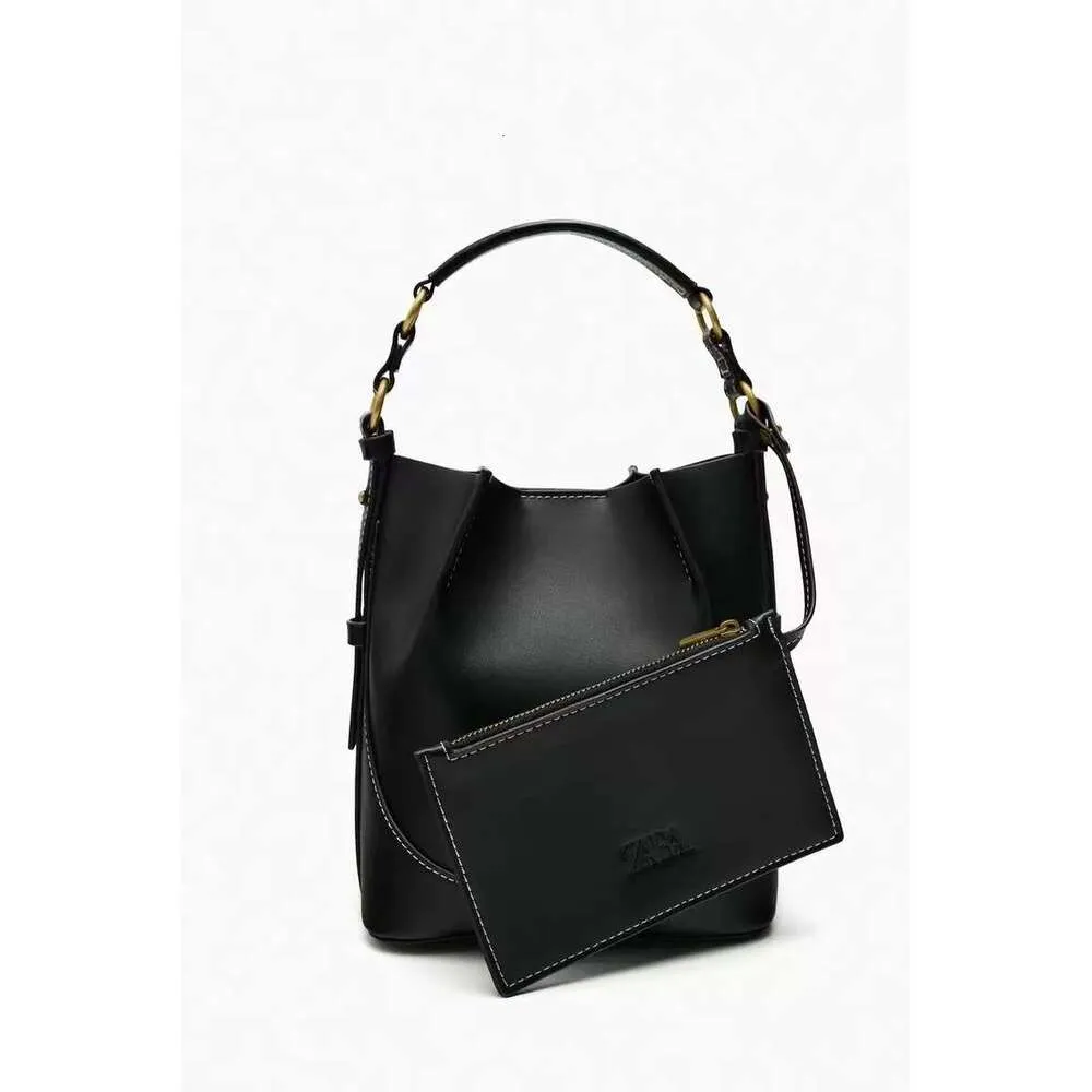 Nuova moda marrone borsa a tracolla tracolla larga coulisse secchiello borsa per le donne_voghion.com
