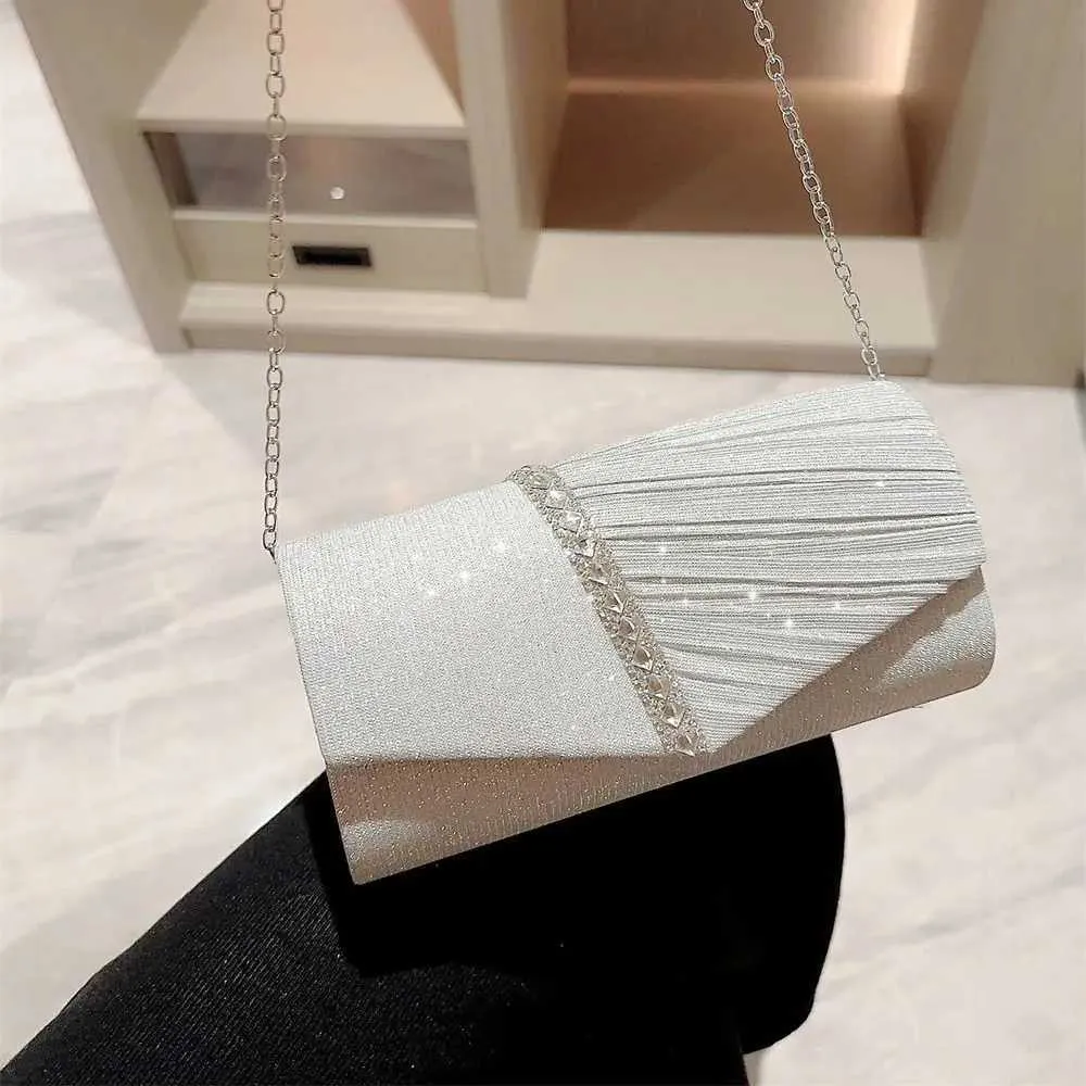 Pochette à paillettes pour femme, sac à main de soirée, de banquet, de soirée, de mariage, portefeuille Y241019_voghion.com