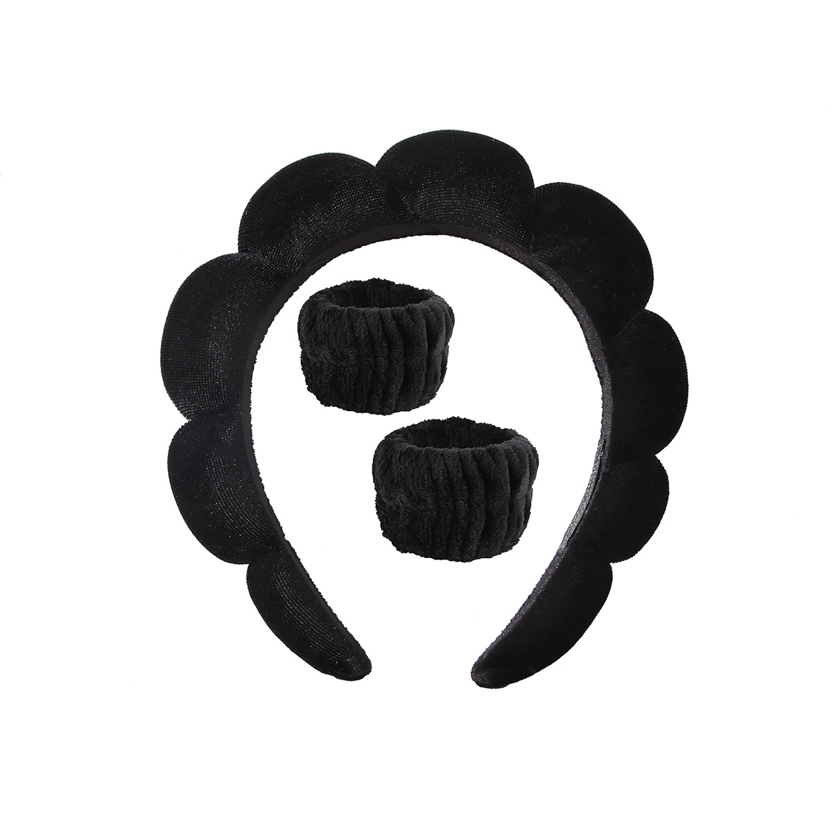 Guanyang cross-border hit 10-piece set face wash headband cloud headband female simple women's hair band hair grabbing set hair_voghion.com