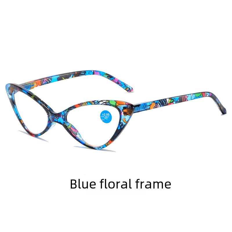 Kaiya Anti-blue Printed New Fashion Trend Women's Old Light Mirror Frame Manufacturers Wholesale Reading Glasses_voghion.com