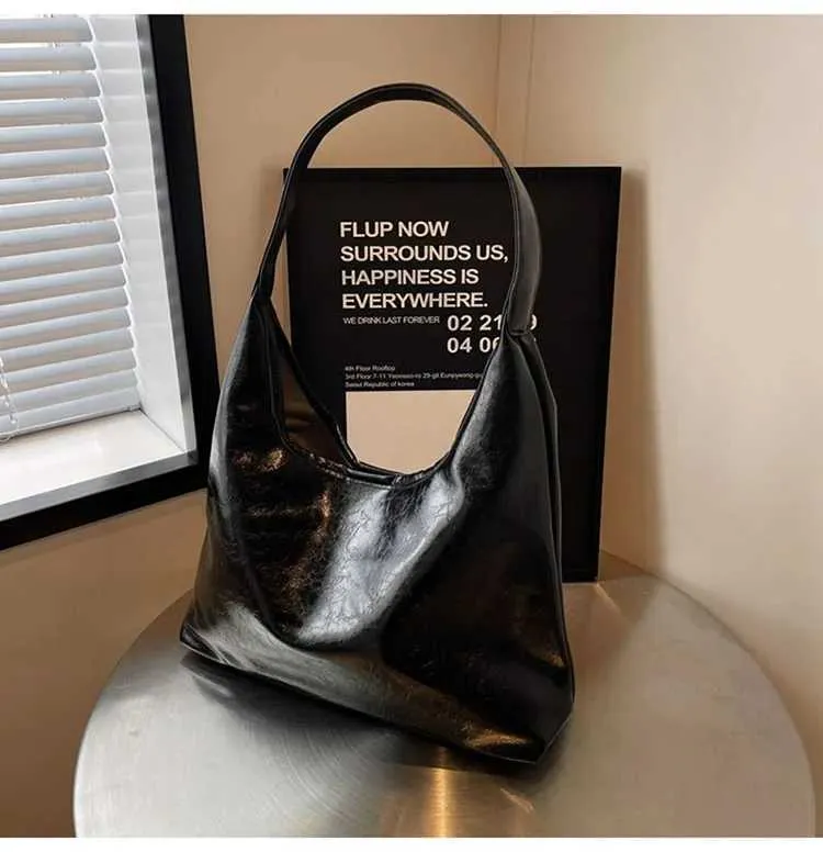 Borsa rossa di grande capacità per le donne 2024 Nuova trama retrò Borsa a tracolla singola Moda Versatile Casual Donna_voghion.com