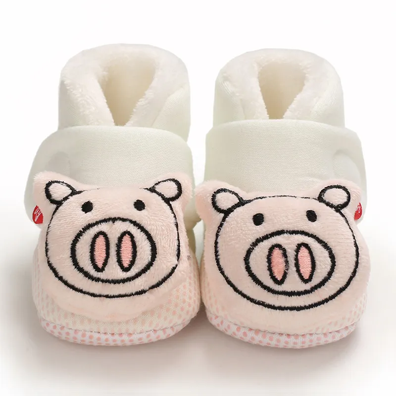 Chaussures bébé premier pas bottines chaudes cartoon pour enfant_voghion.com