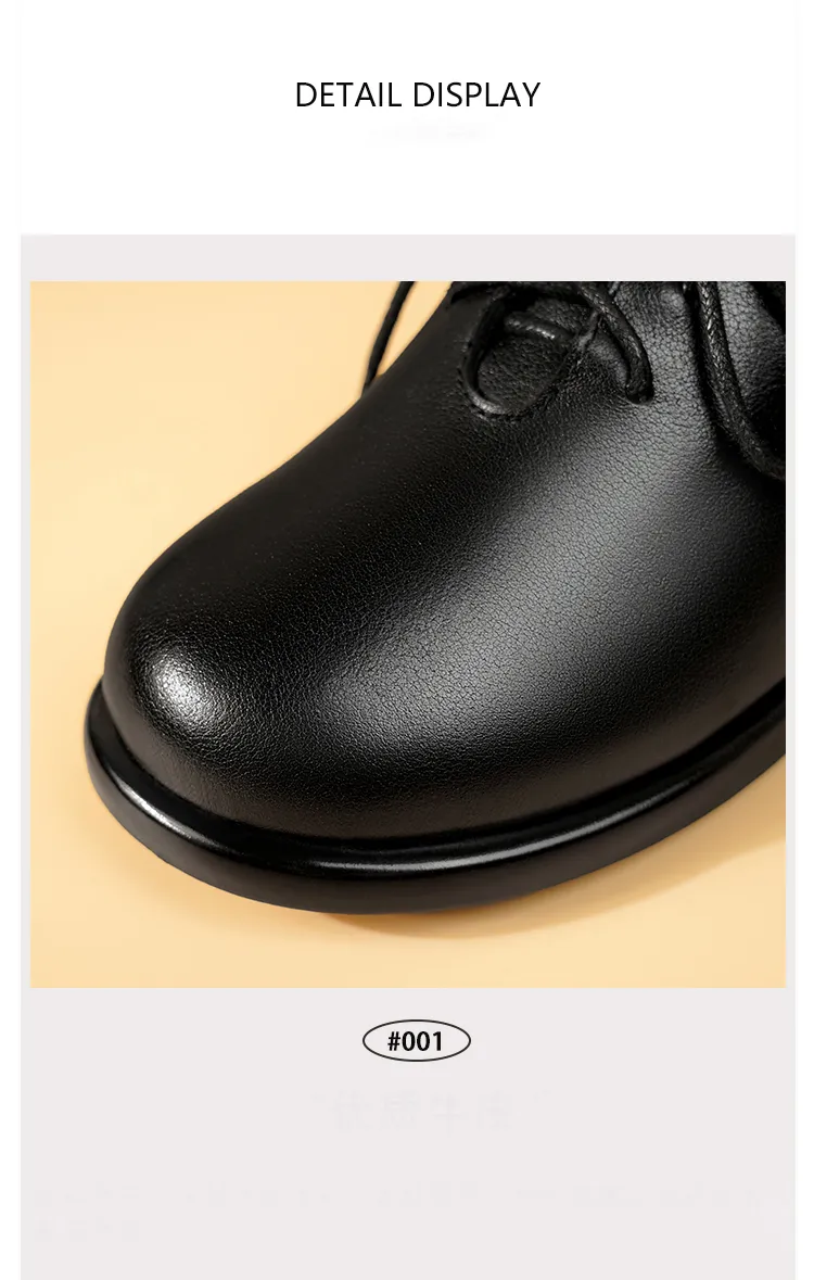 Dress AIYUQI Genuine Leather 2024 Fall Round Quality Head New Ladies Office Shoes British Lace Up Women Loafers Fd54_voghion.com