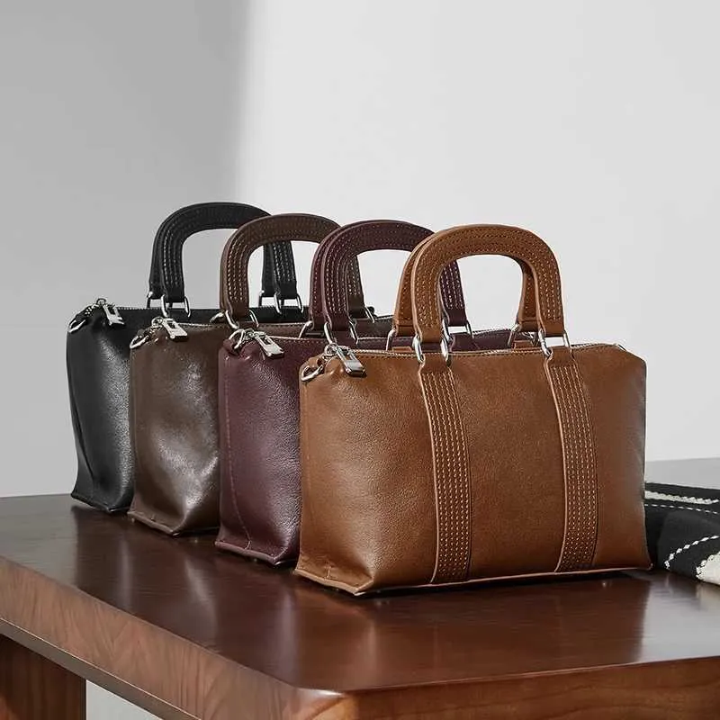 Toptrends 100% vera pelle cuscino piccola tote borse a mano per le donne 2025 designer borsa a tracolla signore spalla_voghion.com