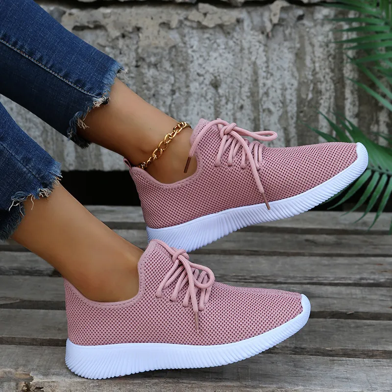 Women's Breathable Walking Shoes Non-slip Comfortable Trainers_voghion.com