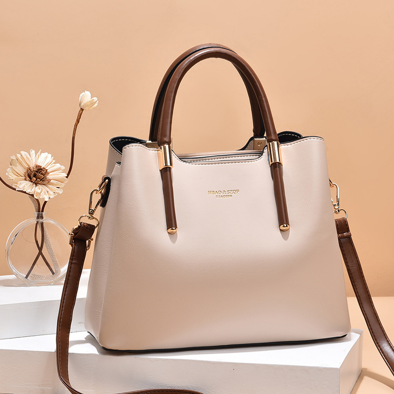[Shichen Bag] 2023 New Fashion Women's Handbag Large Capacity Middle aged Mom's Atmosphere Crossbody Bag