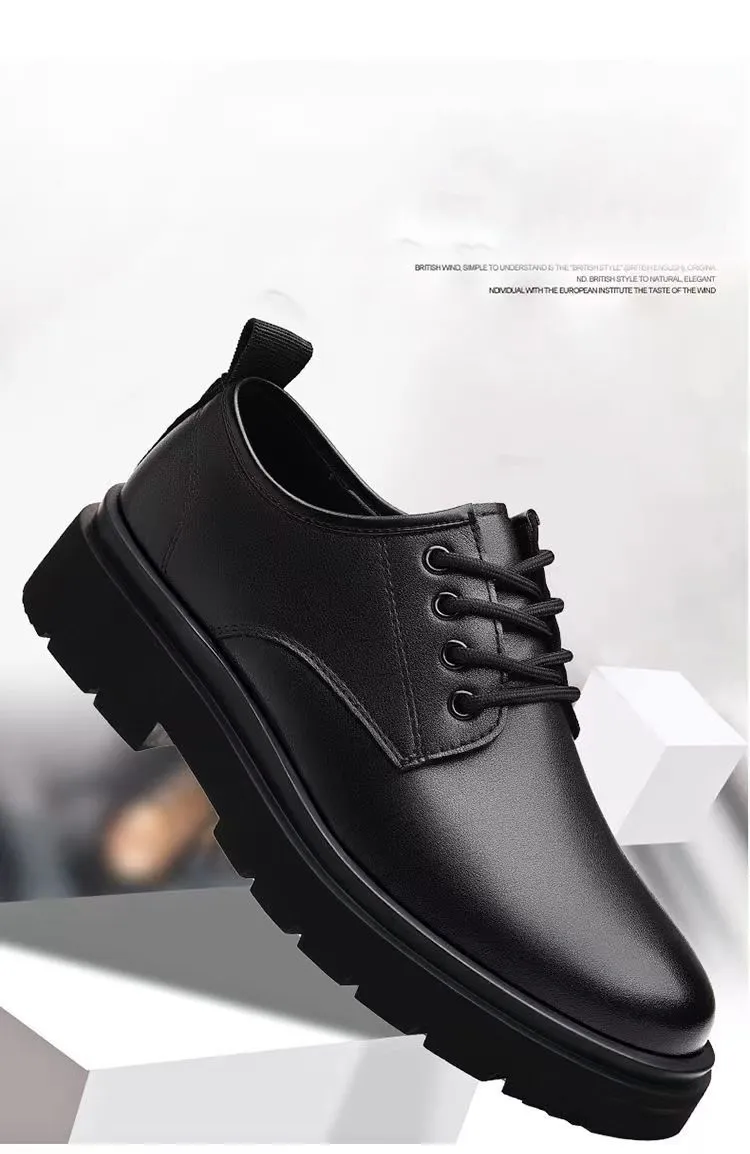 Scarpe uomo in pelle business casual stringate suola morbida_voghion.com