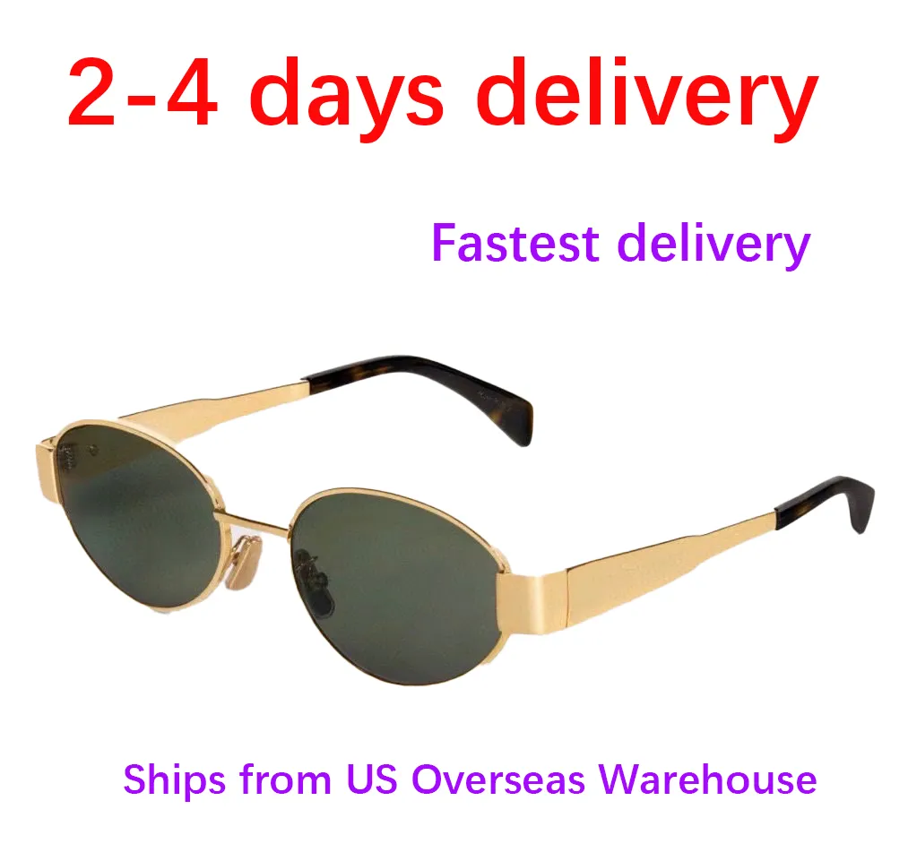 Designer zonnebrillen Man Vrouwen Klassiek Polygon Metaal Ovaal Unisex Designer Goggle Strand Zonnebril Retro Frame Design_voghion.com