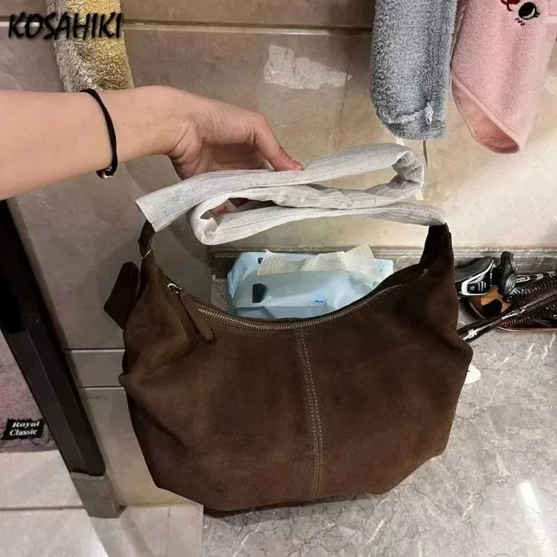2024 New All Match Solid Women Crossbody Bag Streetwear Grunge Vintage Handbags Trendy Simple Casual Shoulder Bags Y2k_voghion.com